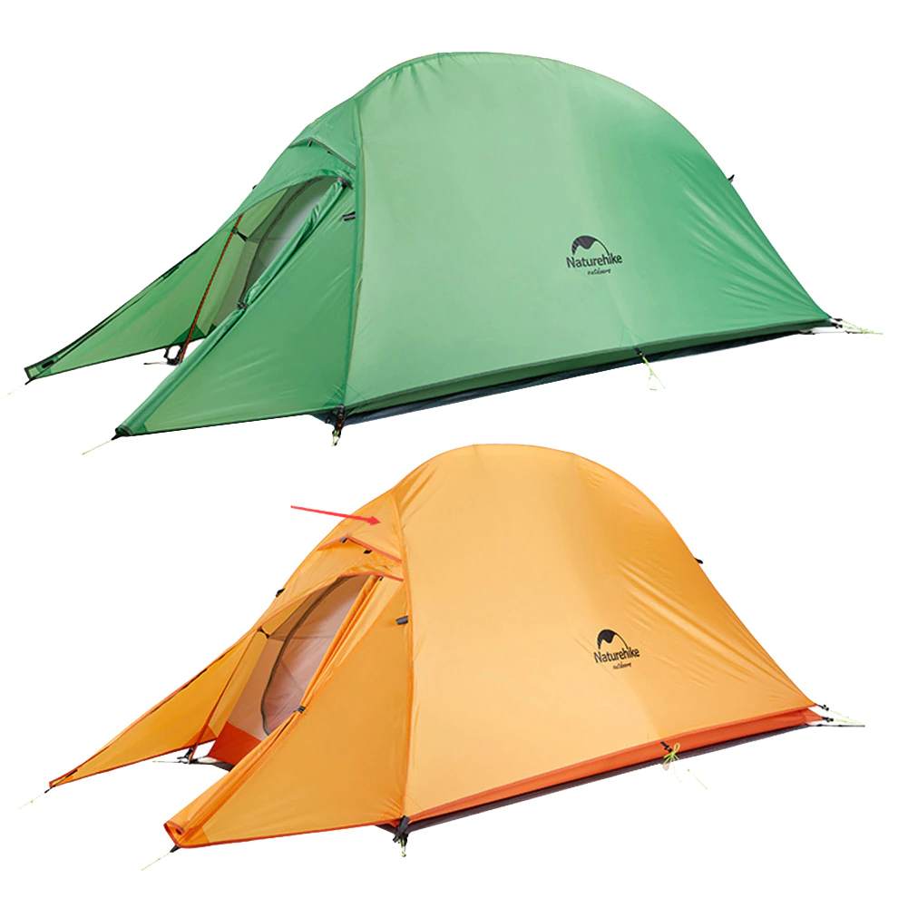 Cheap Goat Tents 1 Person Windproof Camping Tent Waterproof Dual Layers  Cloud Up Series for Outdoor Travel Camping Hiking Tools   